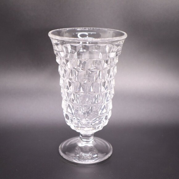 Fostoria American Clear Glass 4 3/4” Footed Tumbler set of 4 vtg - Picture 7 of 9